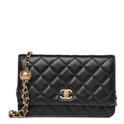 chanel quilted lambskin wallet chain replica